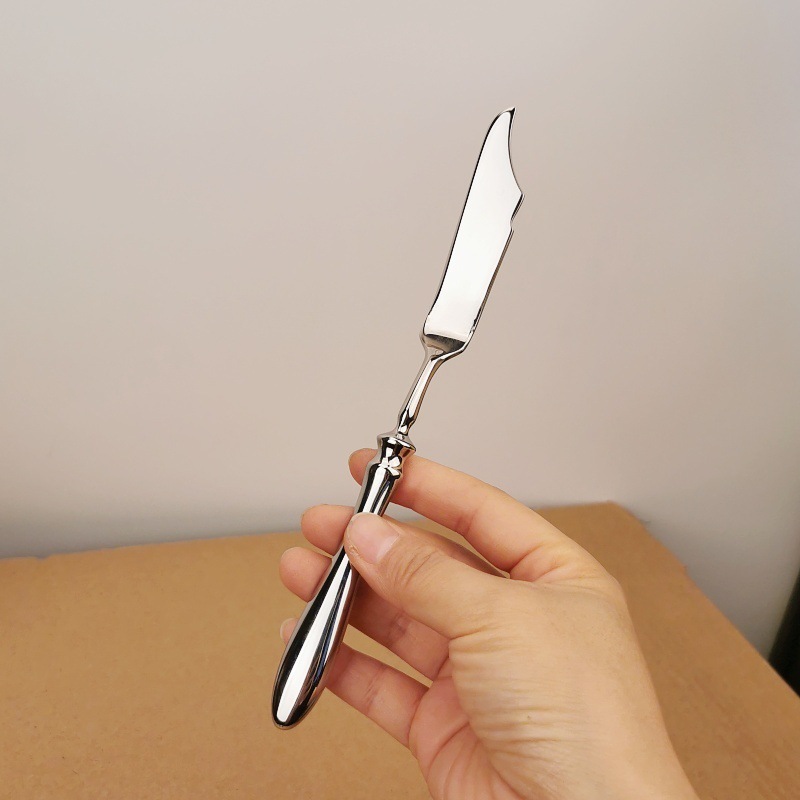 High-end forged 304 stainless steel butter knife, jam spatula, cheese cream butter knife, toast peanut butter spread details Picture