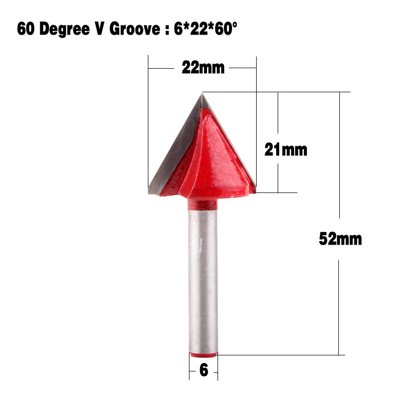 Export 6mm handle 50-degree, 90-degree, 120-degree, 150-degree V-shaped knives, computer engraving knives, CNC engraving knives undefined