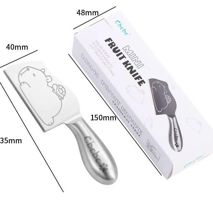 Kapipala fruit knife, baby food knife, household student knife, mini kitchen knife, stainless steel butter knife, table knife Application Scenario