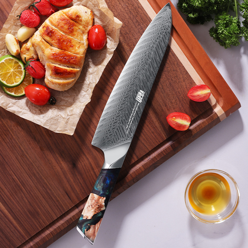 FINDKING Fengjin Malaysian Leather Steel Kitchen Knives, Western chef knives, Special kitchen knives for Western chefs, kitchen knives details Picture