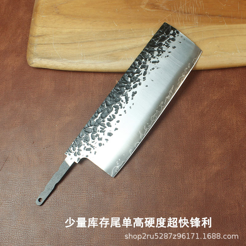 A semi-finished product of 9CR18MOV steel knife blank with high hardness, hand-forged by a master craftsman for cutting small vegetables and Japanese beef knives details Picture