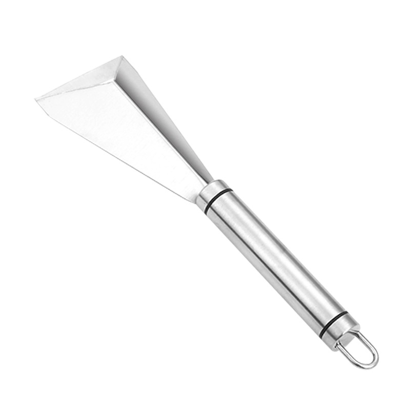 A3159 Triangular Fruit Carving Knife, household stainless steel apple push knife, chef's fruit platter tool, food carving Item Picture