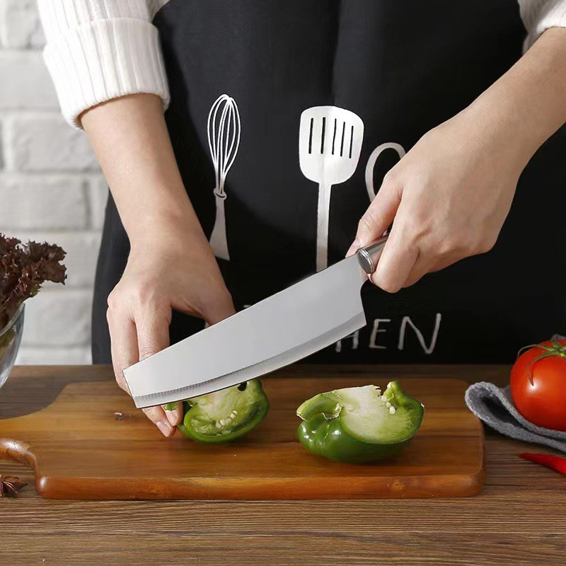 Jiamei Exclusive Link: Three-piece stainless steel knife set, slicing knife, chef's knife details Picture