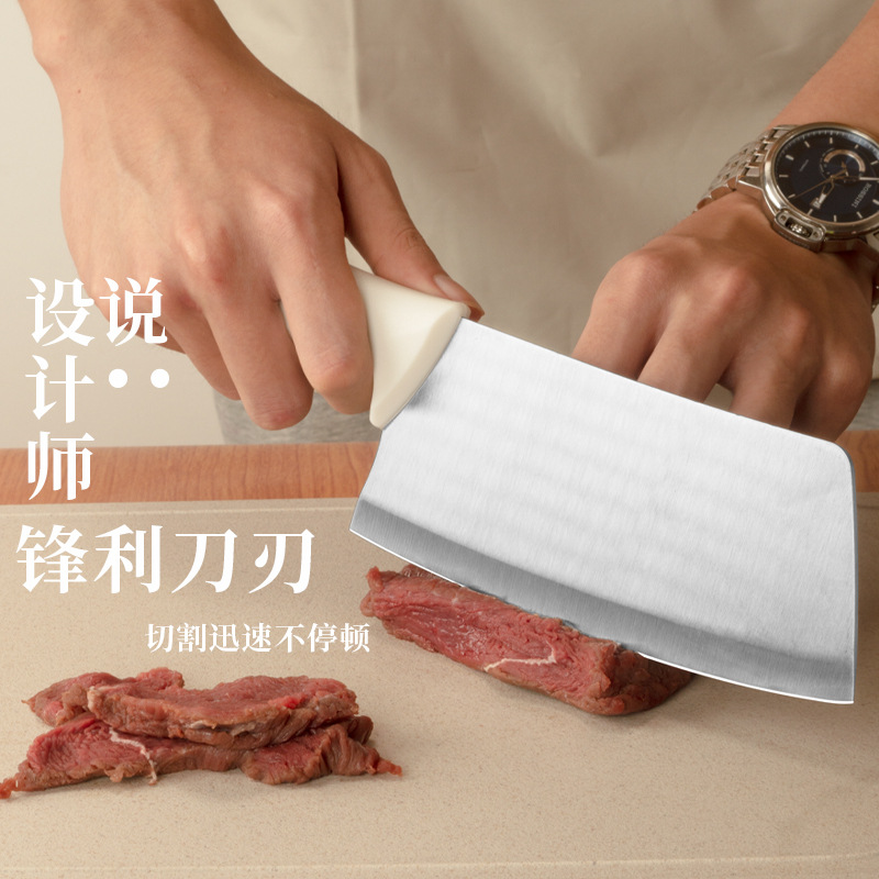 Yangjiang Dao Kitchen Knife Set, stainless steel one-piece consignment, household knife five-piece set with knife holder, portable kitchen knife details Picture