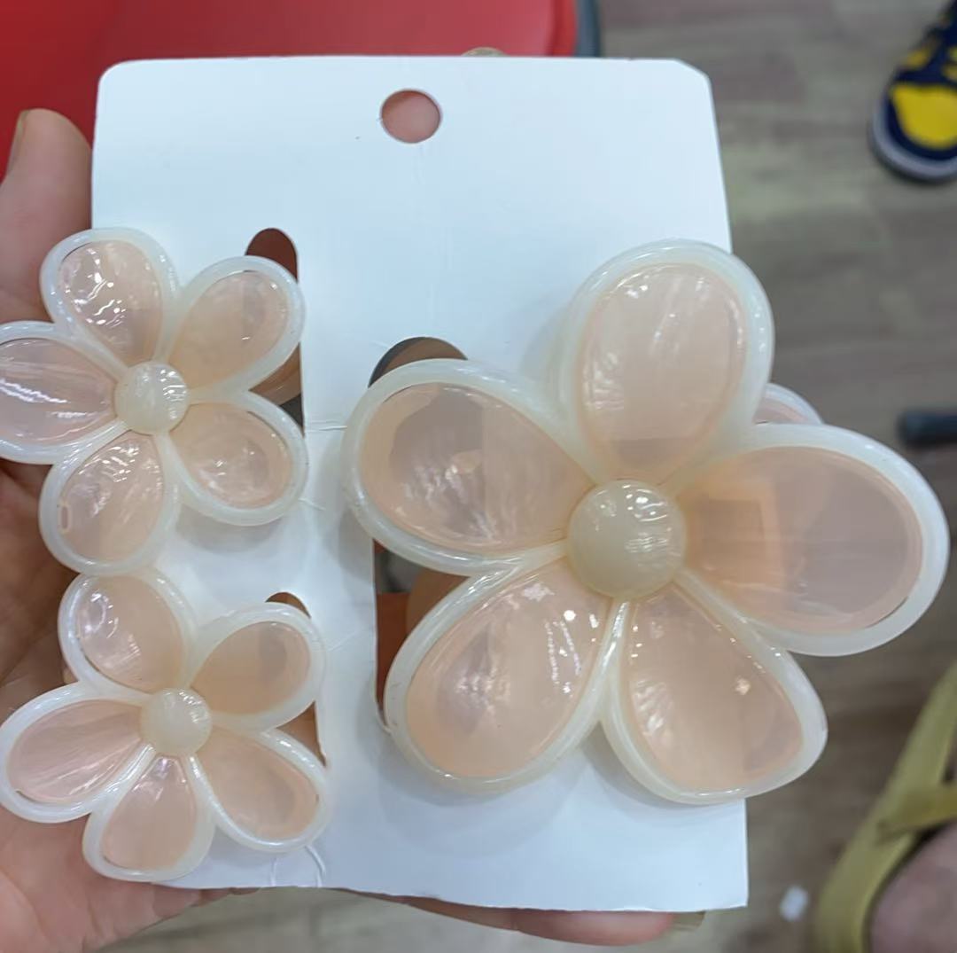 醋酸发饰抓夹 小女孩发夹 时尚简约造型发饰 牢固耐用不易滑