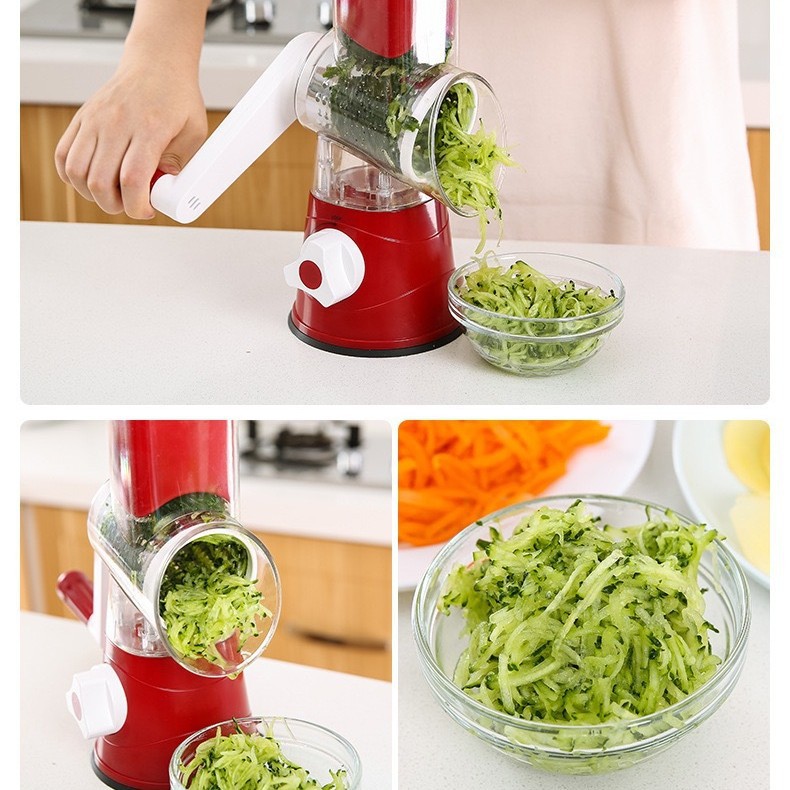 Cross-border Amazon multi-functional drum vegetable slicer, hand-cranked rotary grater, potato slicer, kitchen tools details Picture