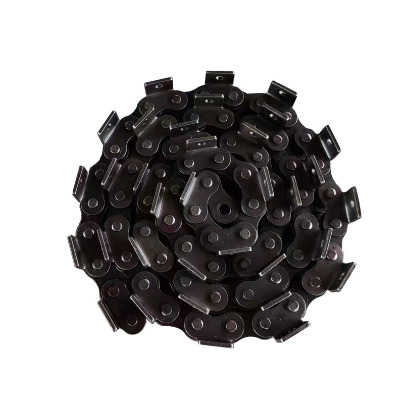 Large-pitch industrial chains, non-standard carbon steel chains, scraper conveyor drive chains, single and double weighted special-shaped curved plate chains Item Picture