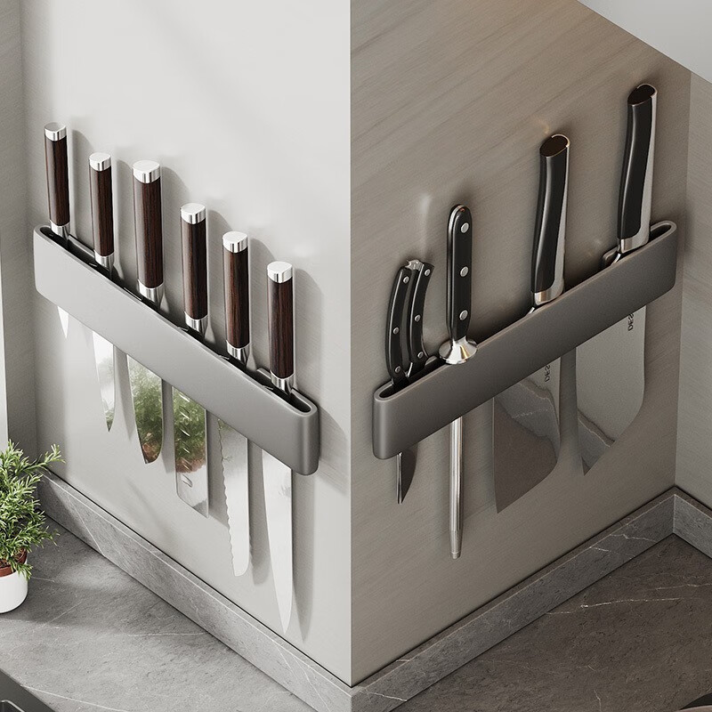 The manufacturer supplies multi-functional kitchen storage racks, knife racks, wall-mounted simple knife holders for storing kitchen knives and inserts full figure