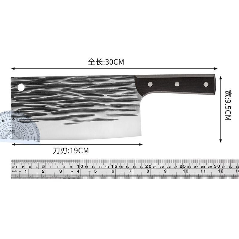 Household forging and chopping dual-purpose knife, stainless steel sharp bone chopping knife, kitchen knife for chopping vegetables, chicken and duck, ladies' special kitchen knife Item Picture