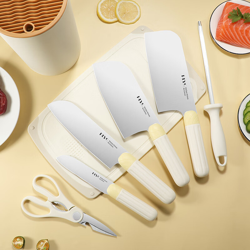 Amazon kitchen knife for foreign trade, special bone knife for the kitchen, sharp meat cutting knife set, stainless steel baby food Specification drawing
