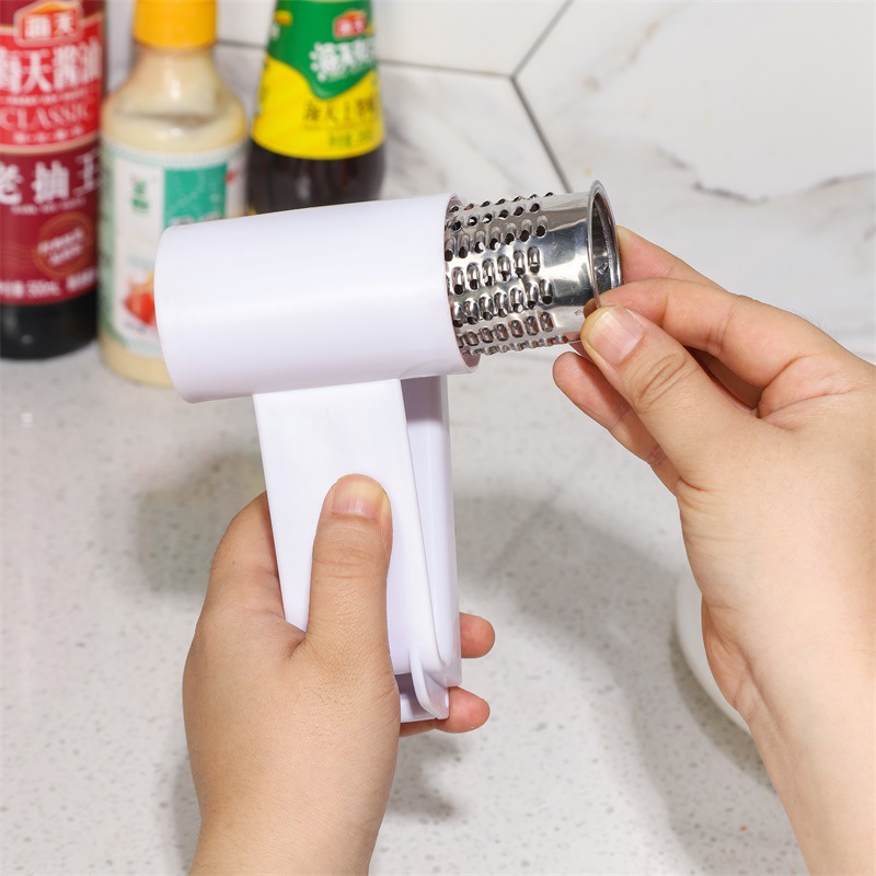 Cross-border hand-cranked grater, kitchen cheese grater, multi-functional household cheese and cheese mince, kitchen grater small tool, magic tool Specification drawing