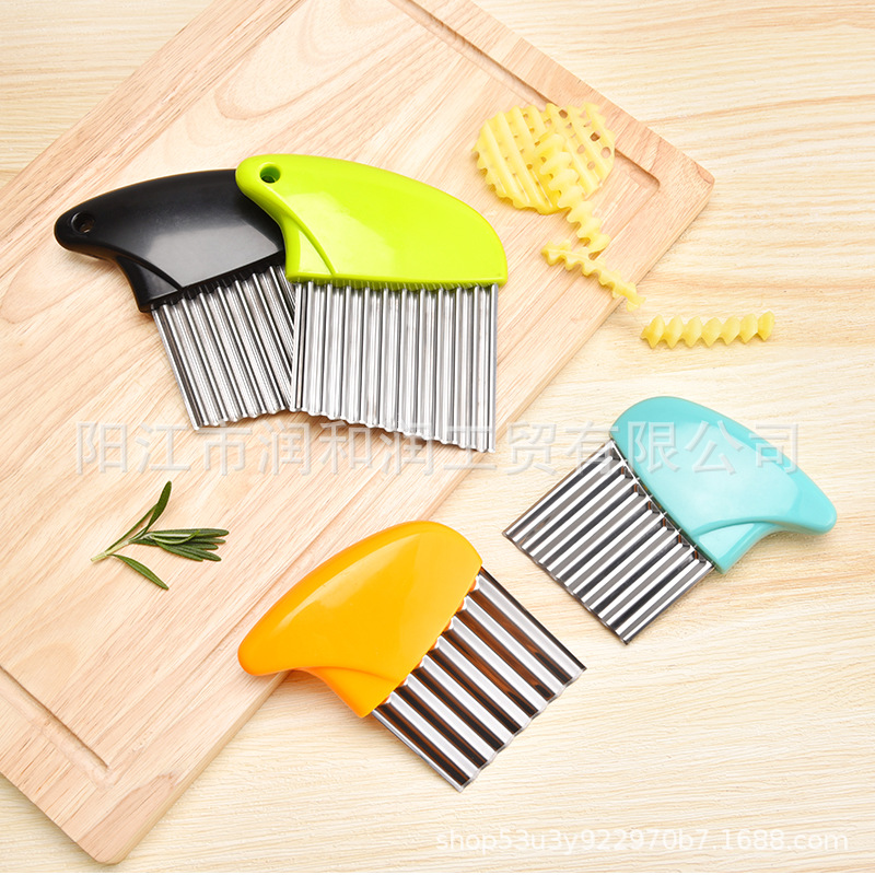 Wholesale of stainless steel potato slicers, wavy French fries vegetable slicers and multi-functional potato grid vegetable slicers from the manufacturer Item Picture