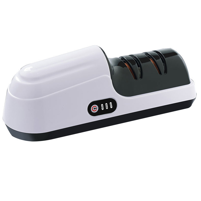 New cross-camera mini multi-functional electric knife sharpener, an automatic home knife sharpening wonder, USB charging whetstone Item Picture