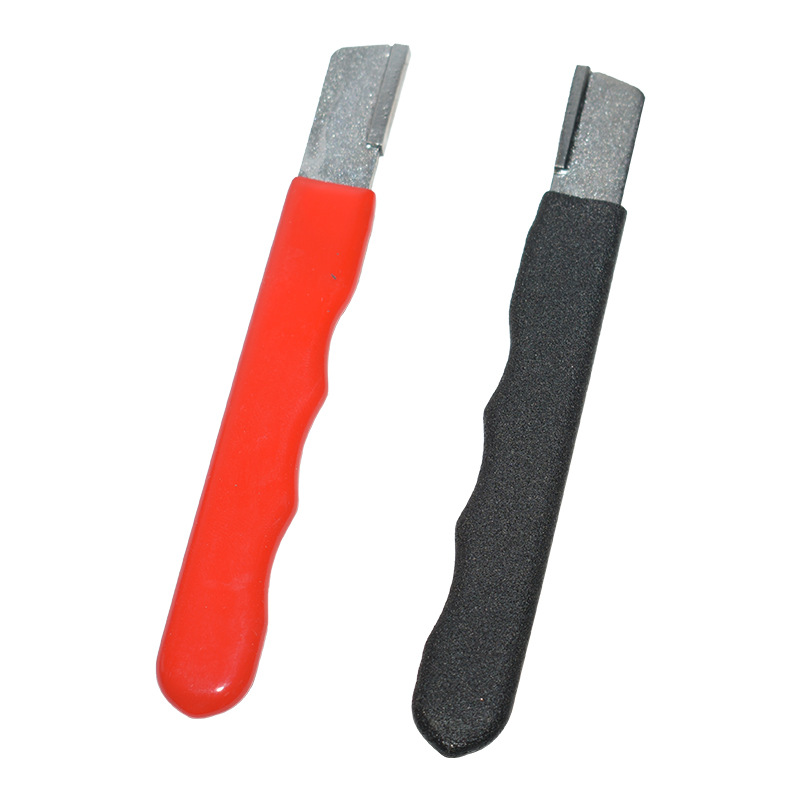 Portable knife sharpener, multi-functional outdoor garden scissors, dual-purpose sharpening tool, hand-use quick scraper knife sharpener Item Picture