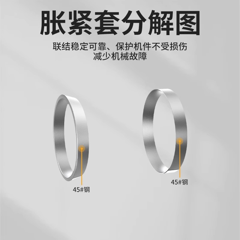 Ji Electric Z1 expansion sleeve bushing keyless tensioning sleeve KTR150 keyless bushing tensioning lock sleeve Specification drawing