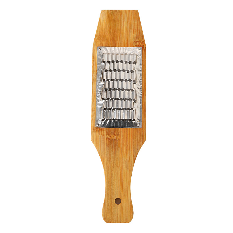 Distribution bamboo board grater, made of stainless steel No. 14 and No. 16, thickened copper sheet, fixed with screws, can be used to cut vegetables into thin strips in the kitchen Item Picture