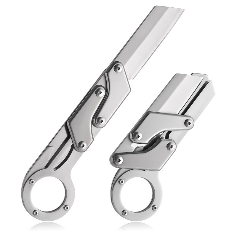 Outdoor knife, mechanical folding knife, convenient folding knife, high hardness, multi-functional push form, fruit express knife full figure