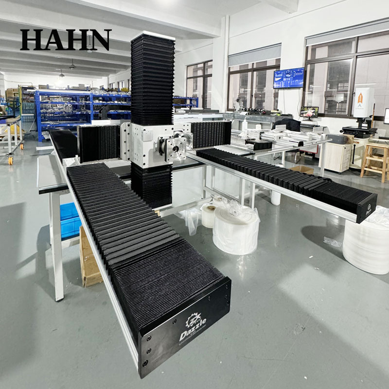 HAHN industrial robot xyz three-axis vertical gantry double-drive slide table fully enclosed synchronous belt linear module factory Specification drawing