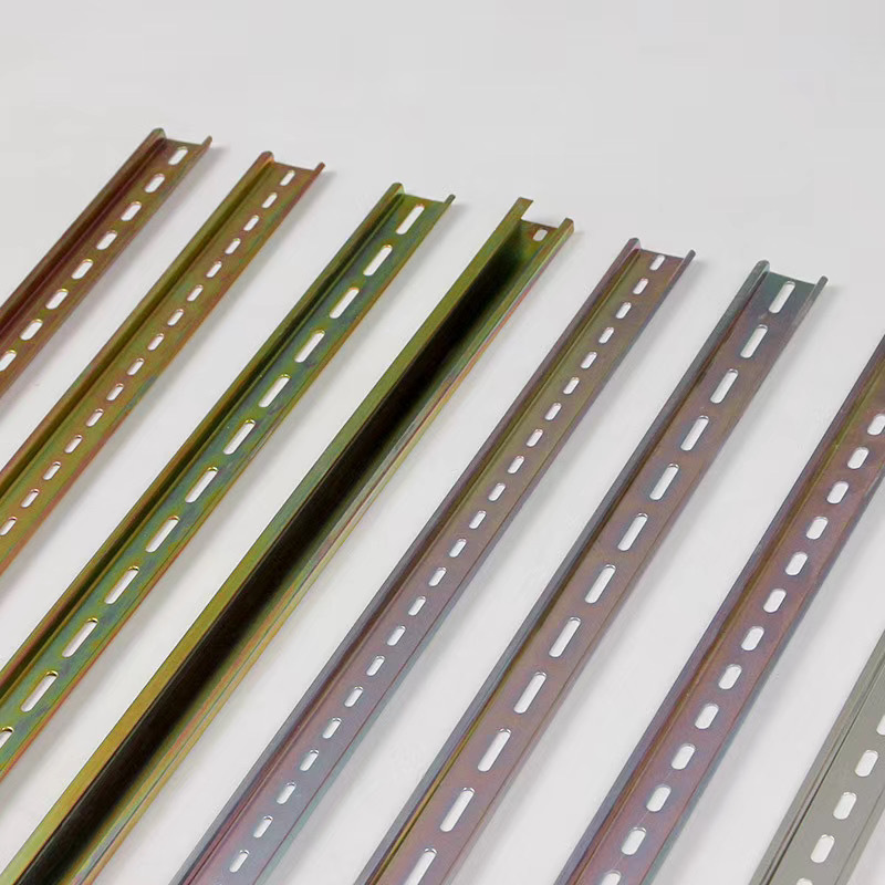 National standard C45 installation guide rail air switch contactor track galvanized guide rail installation plate U-shaped clamp rail TH35-7.5 details Picture