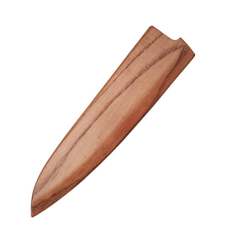 wooden saya knife sheath Japanese chef knife, cowhide knife, willow blade, exit knife, Santoku knife, wooden knife sheath Item Picture