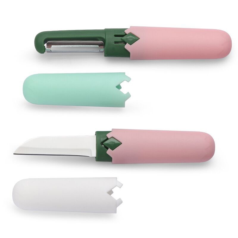 A household peeler, fruit peeler, two-in-one kitchen multi-purpose fruit and vegetable peeler, stainless steel peeler Item Picture