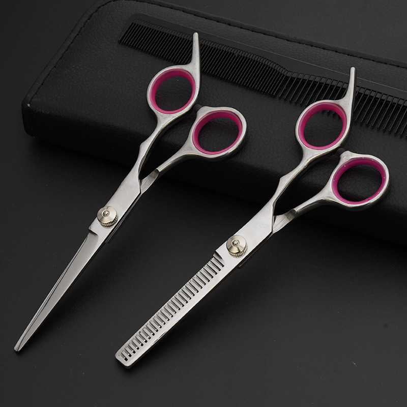 Hairdressing scissors, hairdressing scissors, thinning and breaking hair, tooth scissors, cutting bangs, flat scissors. Amazon export factory direct supply Application Scenario