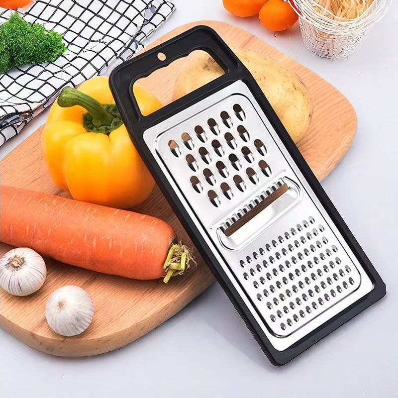 Wholesale stainless steel grater, three-in-one multi-purpose flat grater, blade grater, radish grater, and fruit grater details Picture