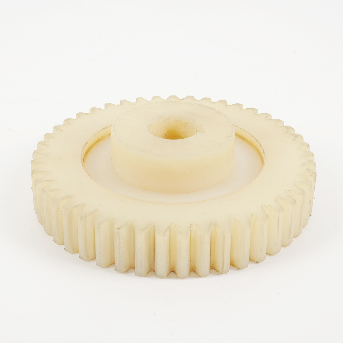 Protruding MC nylon gear lifting machinery textile equipment parts wear-resistant self-lubricating nylon plastic spur gears details Picture