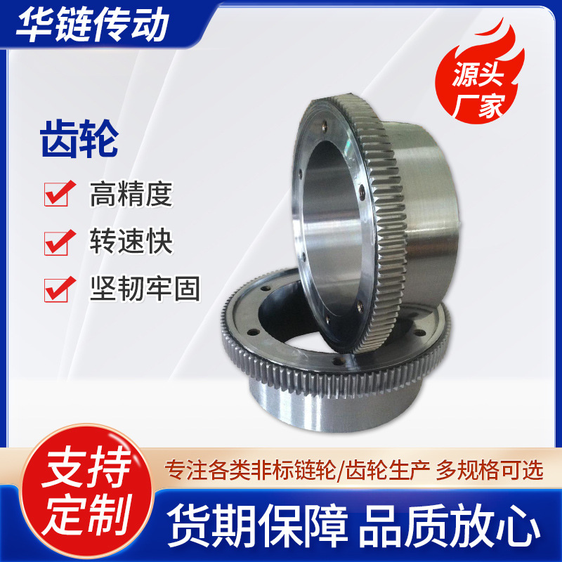 The manufacturer processes cylindrical gears, precision pinions, transmission gears, industrial gears, helical gears and sprockets full figure