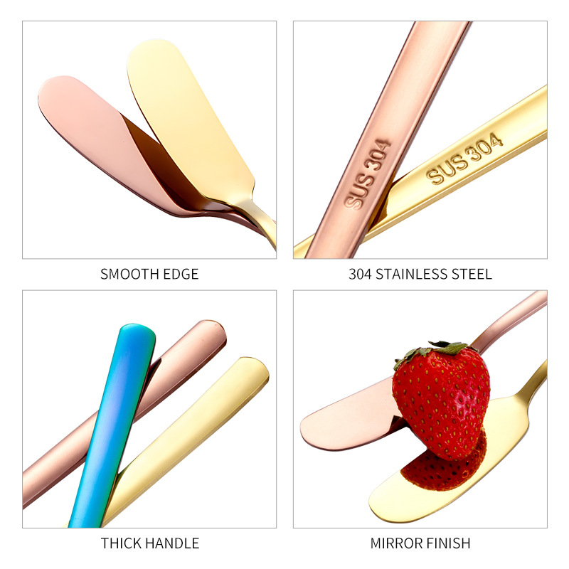 304 stainless steel butter knife, jam, cream and honey spread knife, breakfast bread and butter spatula, Western cheese knife Application Scenario