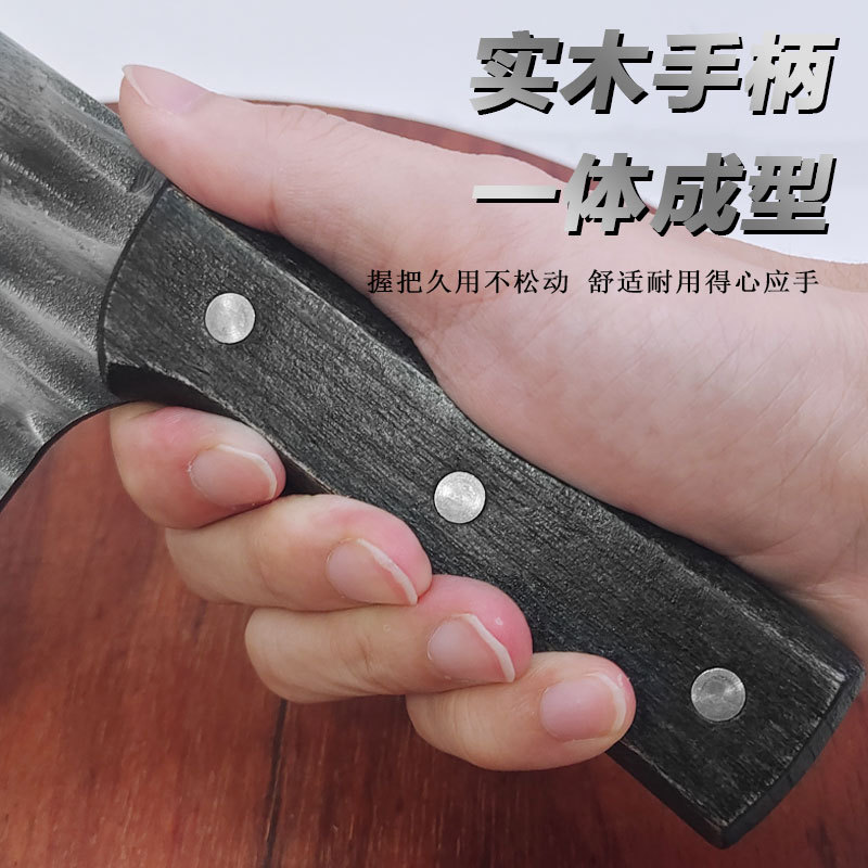 Best-selling precision forged steel bone-cutting knife, thickened stainless steel knife for cutting large bones and pig's feet, household solid wood sharp bone-cutting knife Application Scenario
