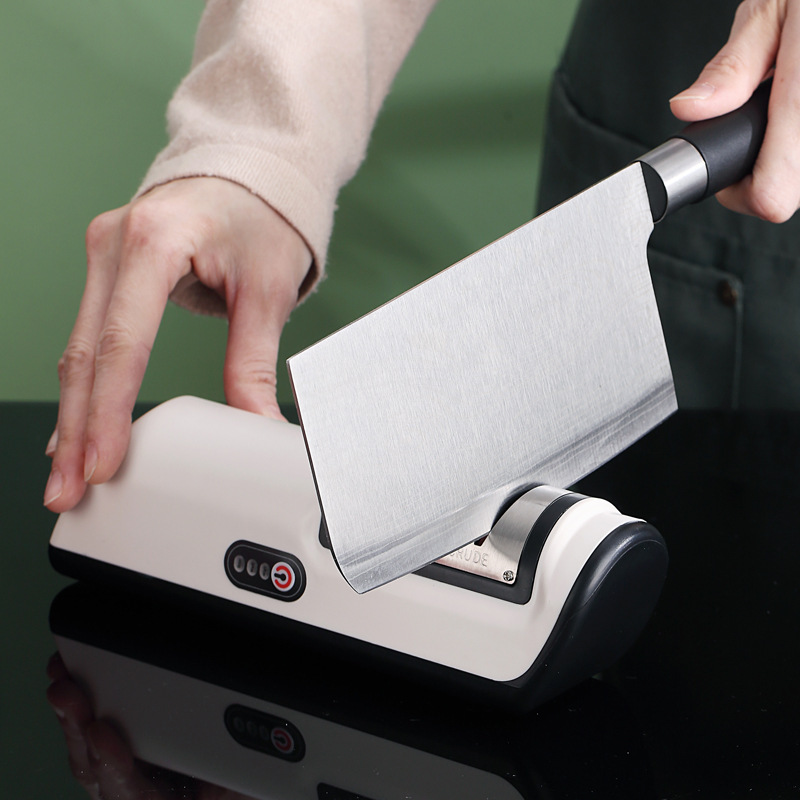 Electric knife sharpener, a fully automatic household multi-functional rapid kitchen knife sharpening tool, a high-end electric knife sharpener from Germany details Picture