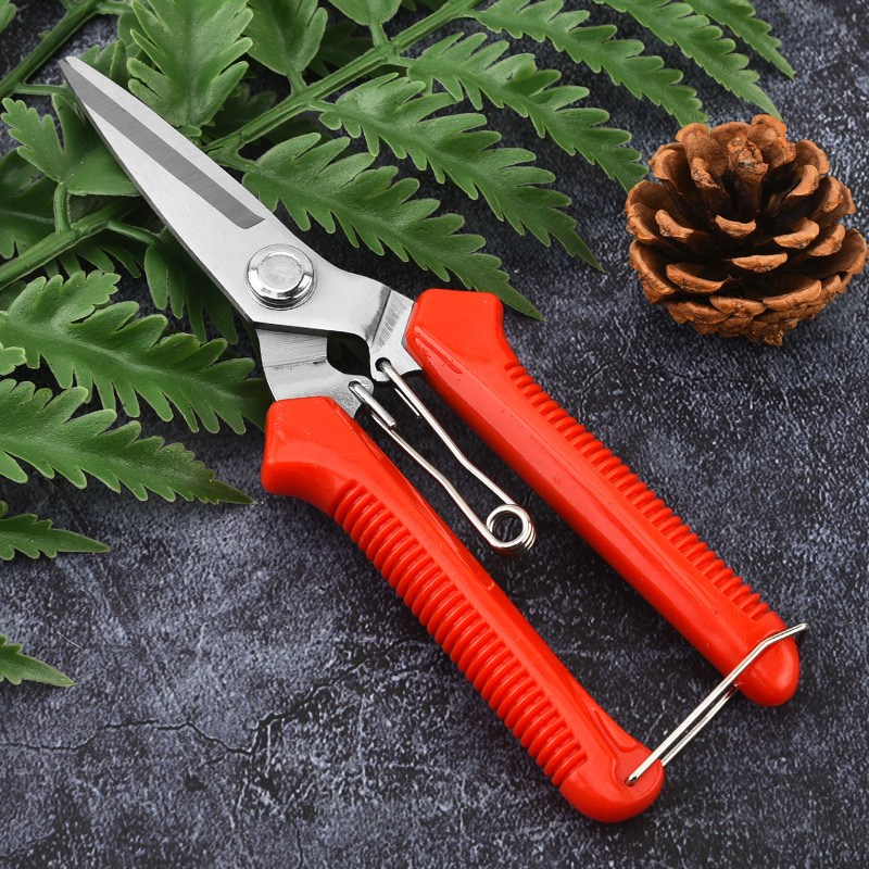 Manufacturer's direct delivery of stainless steel scissors with keel, branch shears, iron sheet shears, lightweight and sharp industrial electronic wire shears full figure