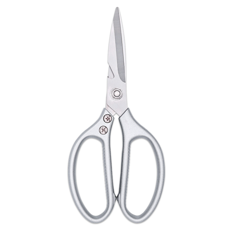 Factory wholesale kitchen household scissors with aluminum handles, first, fourth and fifth generation SK5 chicken bone scissors Item Picture
