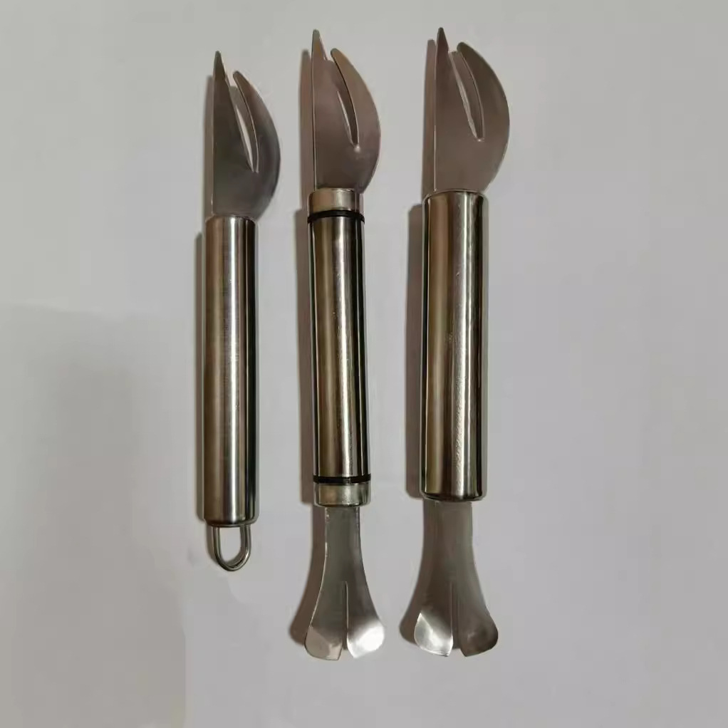 Intestinal flipping knife, stainless steel poultry intestinal breaking knife, chicken, duck, goose and pig intestinal cleaning knife, fish killing knife, intestinal opening magic tool, kitchen tools details Picture