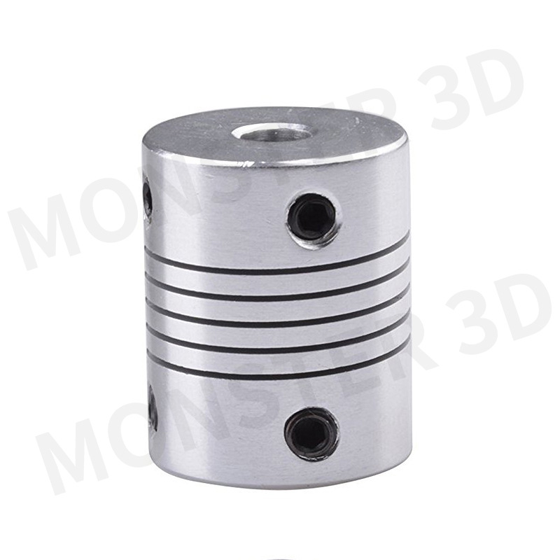 3D printer coupling 5-8 5-5 6-8 6.35-8 encoder engraving machine aluminum alloy elasticity 25mm Specification drawing