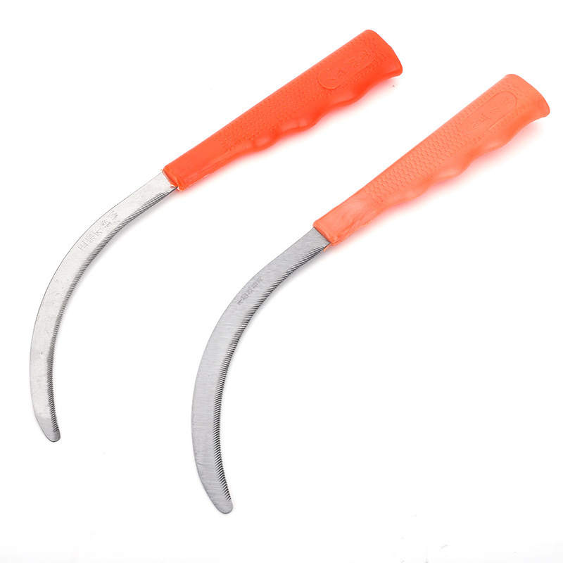 Factory direct sales of sawtooth curved knives, agricultural sawtooth small sickles, sharp sawtooth for weeding and rice harvesting, sawtooth sickles Item Picture