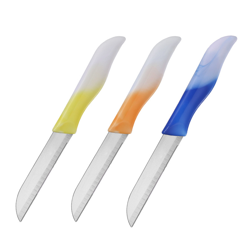 Fruit knife kitchen knife set, household fruit knife, dormitory student stainless steel portable sharp steak knife Item Picture