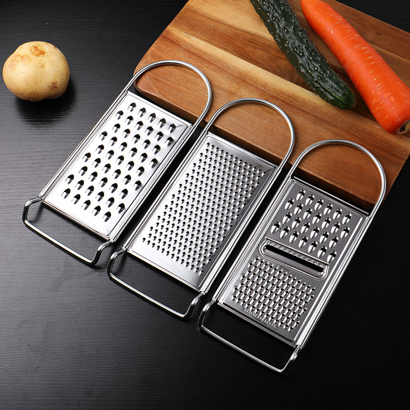 Stainless steel grater, potato grater, slicer, fruit puree, baby complementary food, household potato grater, a magic tool for grilling Application Scenario