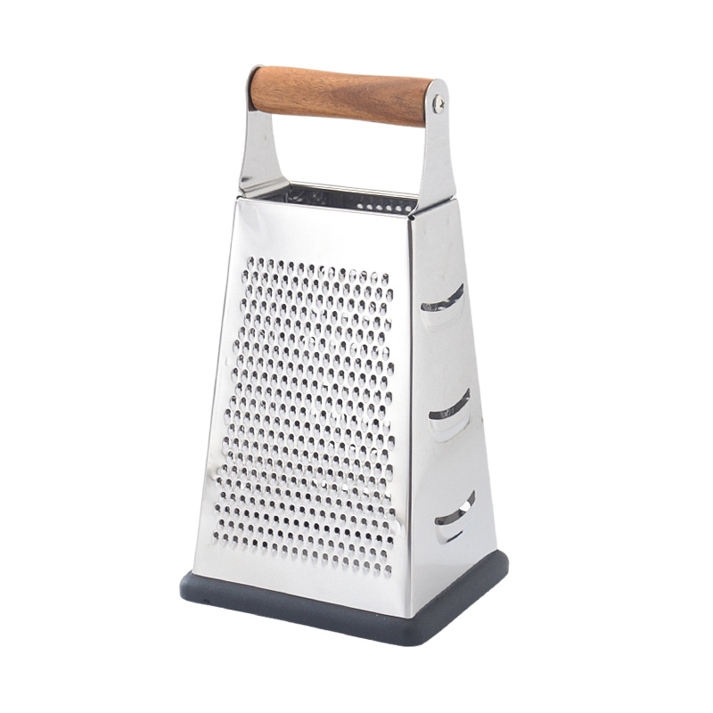 Cross-border stainless steel grater, household 4-sided vegetable and potato slicer, multi-functional vegetable slicer, kitchen grater Item Picture