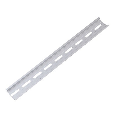 National standard aluminum card solid oxidation C45 guide rail U-shaped 1.0mm thick TH35-7.5MM air switch aluminum electrical card rail aluminum type Item Picture