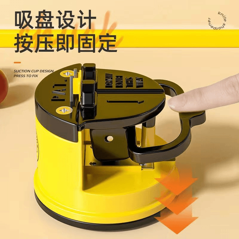 Little Yellow Duck Mini suction Cup knife sharpener, a household quick knife sharpener, kitchen mini knife sharpener, and knife whetstone are simple and convenient details Picture