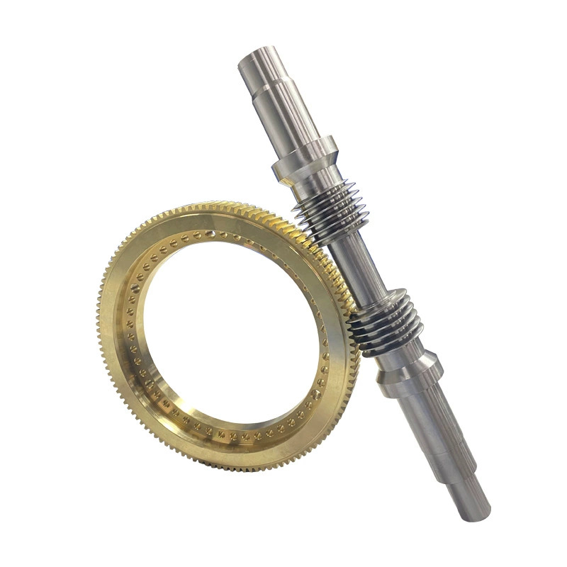 Wen Nan two-stage worm gear and worm DIN2 grade high-precision large-module worm gear special turbine worm for CNC grinding machines Item Picture