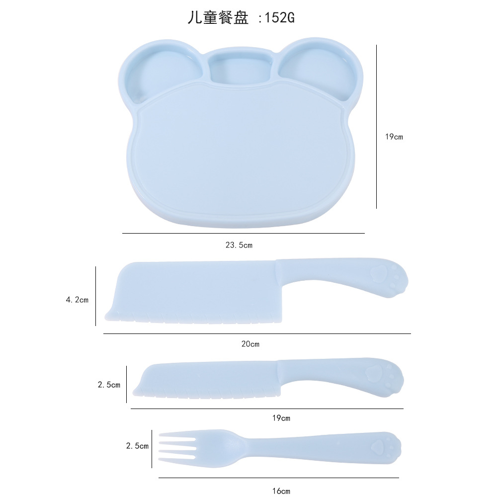 Children's fruit knife and plastic kitchen knife are less likely to hurt hands. Kindergarten early education storage type safety knife and cutting board set Application Scenario
