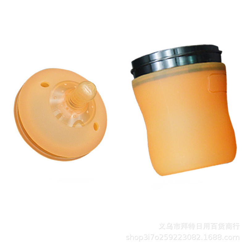 Newborn baby simulation breast milk realistic silicone milk bottle, fully soft wide mouth anti-flatulence weaned baby nipple wide mouth Item Picture