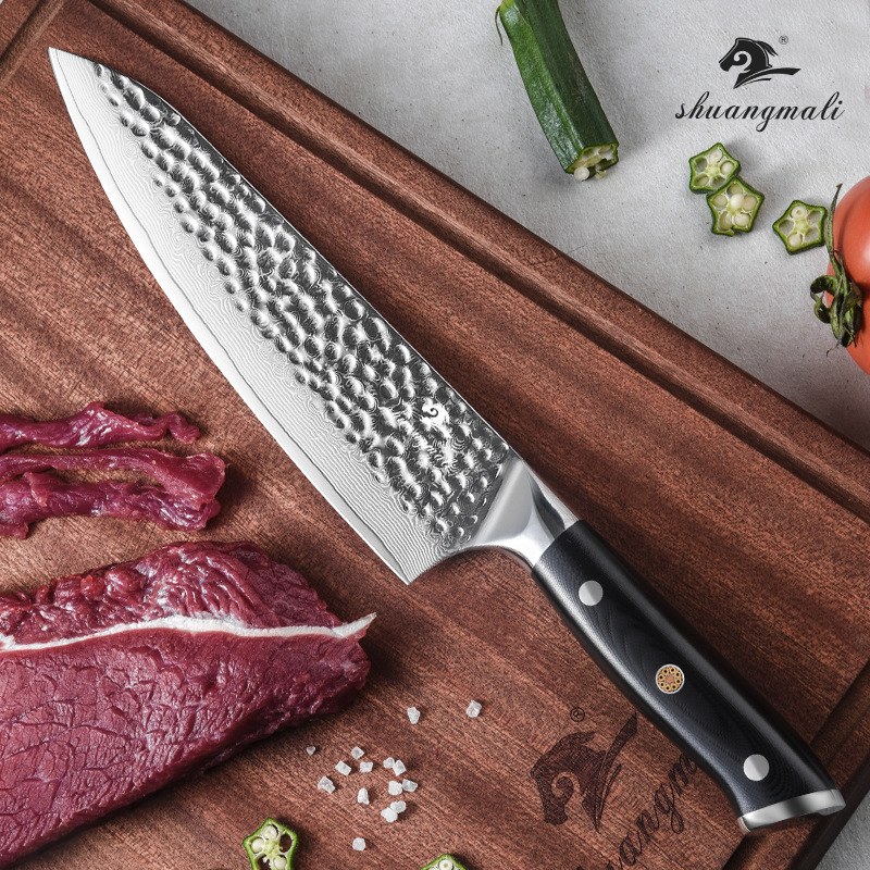 Damascus Steel Master Knife, Western-style cooking knife, women's kitchen special steel knife, household sharp Application Scenario