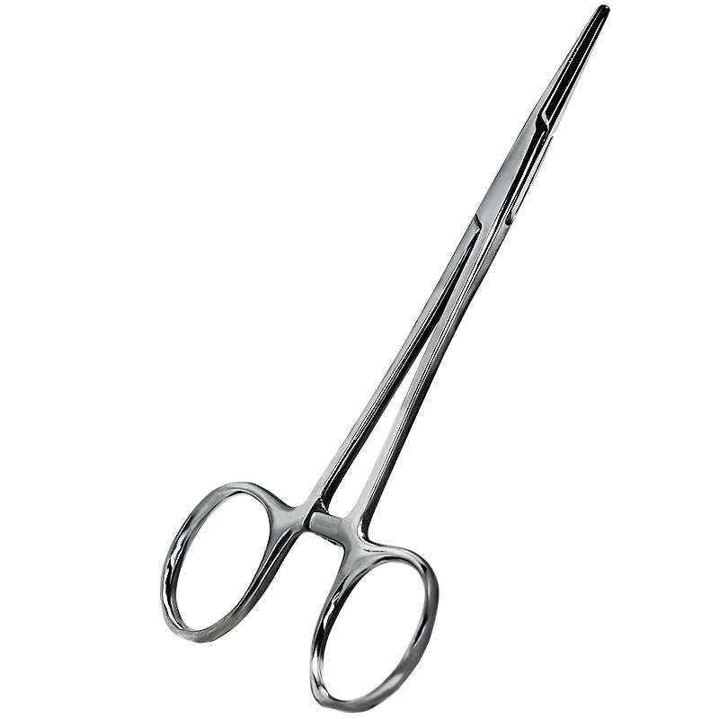 Medical stainless steel hemostatic forceps, straight head and elbow forceps, surgical forceps, object holder and needle holder, pet fishing hook remover Item Picture