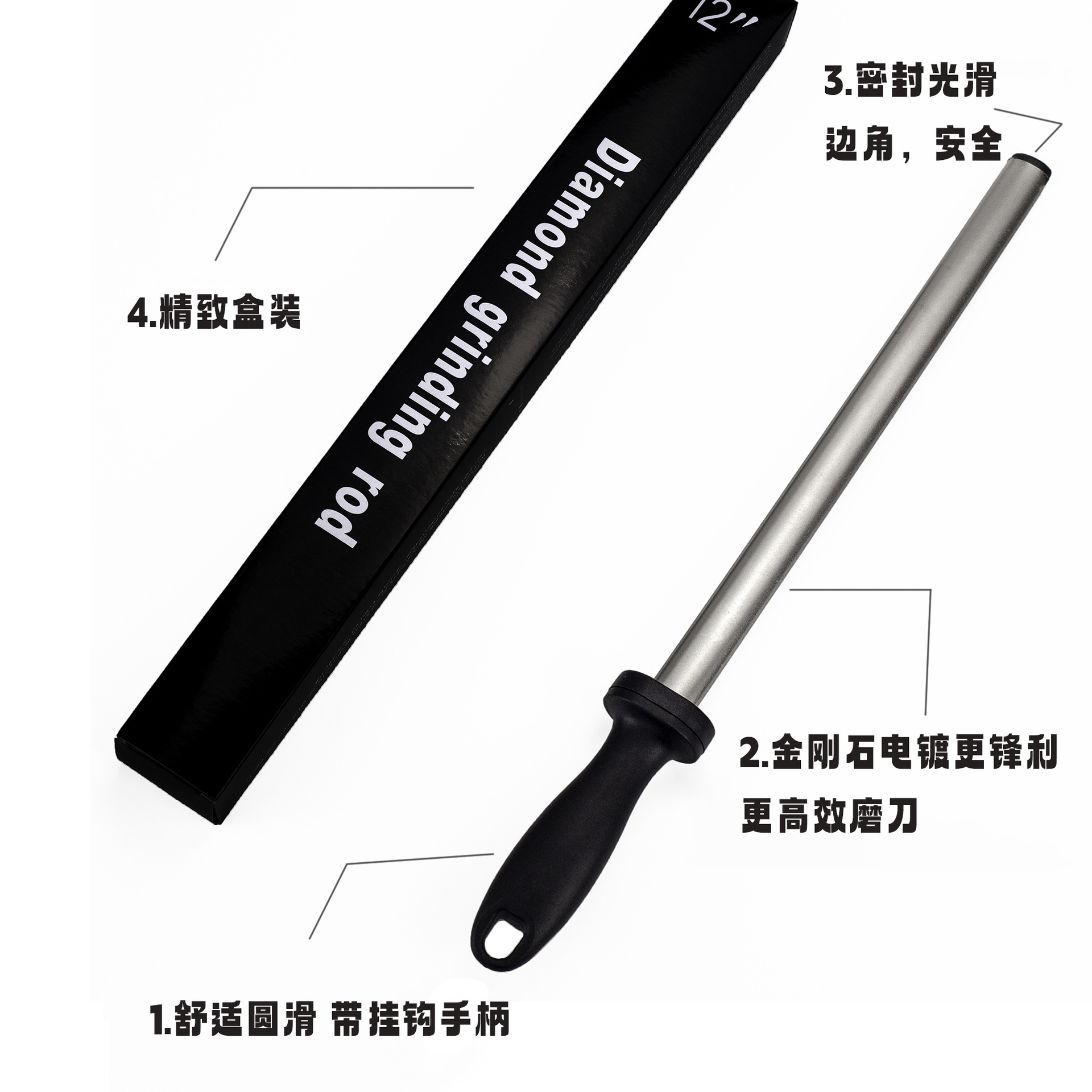 Wholesale of corundum knife sharpeners, household knife sharpeners, flat slaughterhouse knife sharpeners, and quick and sharp knife sharpeners for chefs Application Scenario