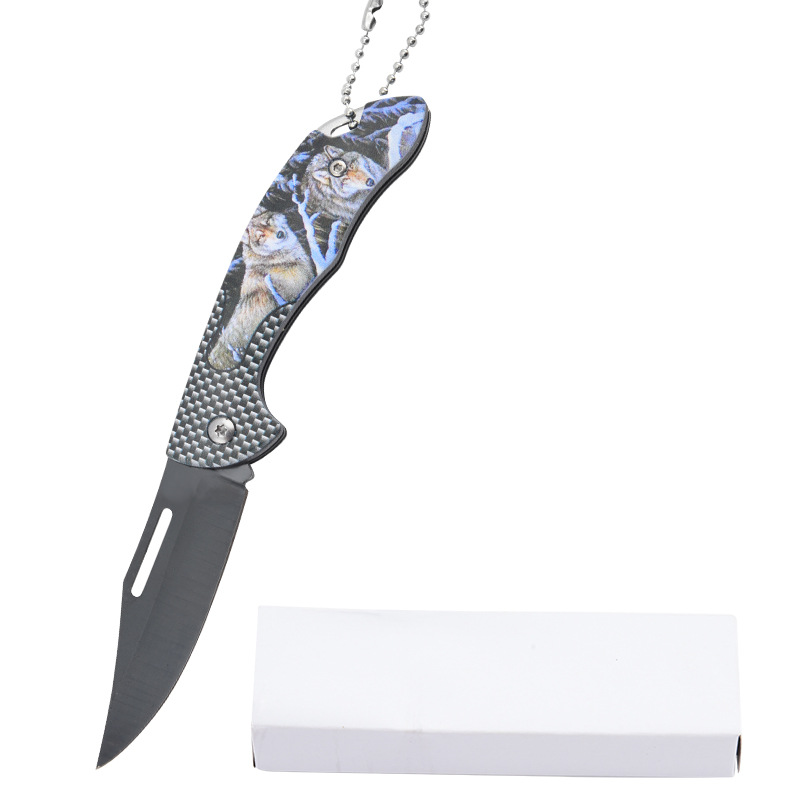 Factory direct sales of stainless steel folding fruit knives, 3D folding knives, small knives, mini pocket knives, and portable outdoor camping knives undefined