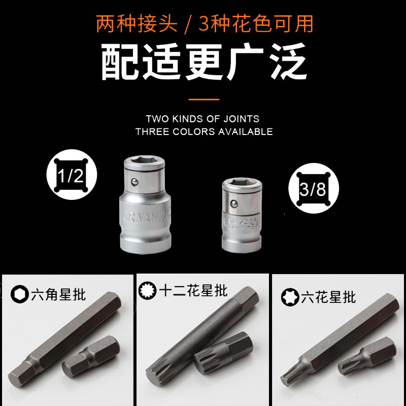 40 pieces of screwdriver set, screwdriver set, screwdriver sleeve, star screwdriver combination set, screwdriver set, electric Allen socket Specification drawing